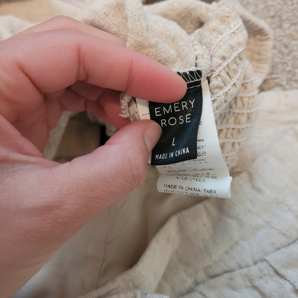 Emery Rose Linen & Viscose Outfit Size Large - Picture 4 of 6